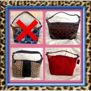 👑✅PRICE FIRM✅ COACH Signature 3 Mini Handbag Collection Bundle Deal